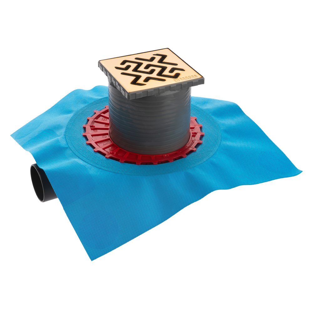 092364 Трап водосток ZENTRUM Antik 100х100  Berges ZENTRUM Antik 