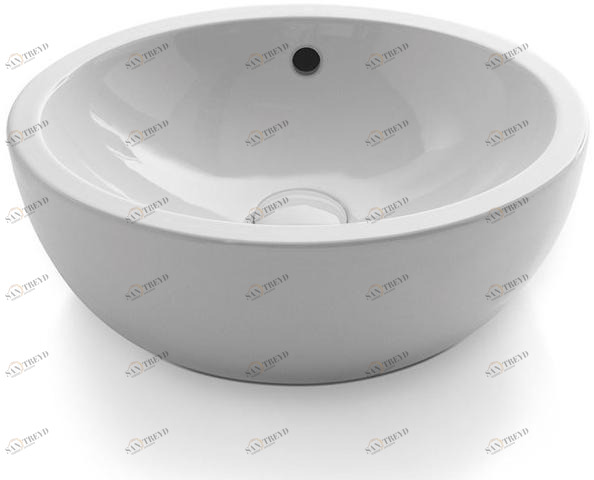 Shba Подвесная раковина настенная овальная Ceramica Cielo SHUI белая