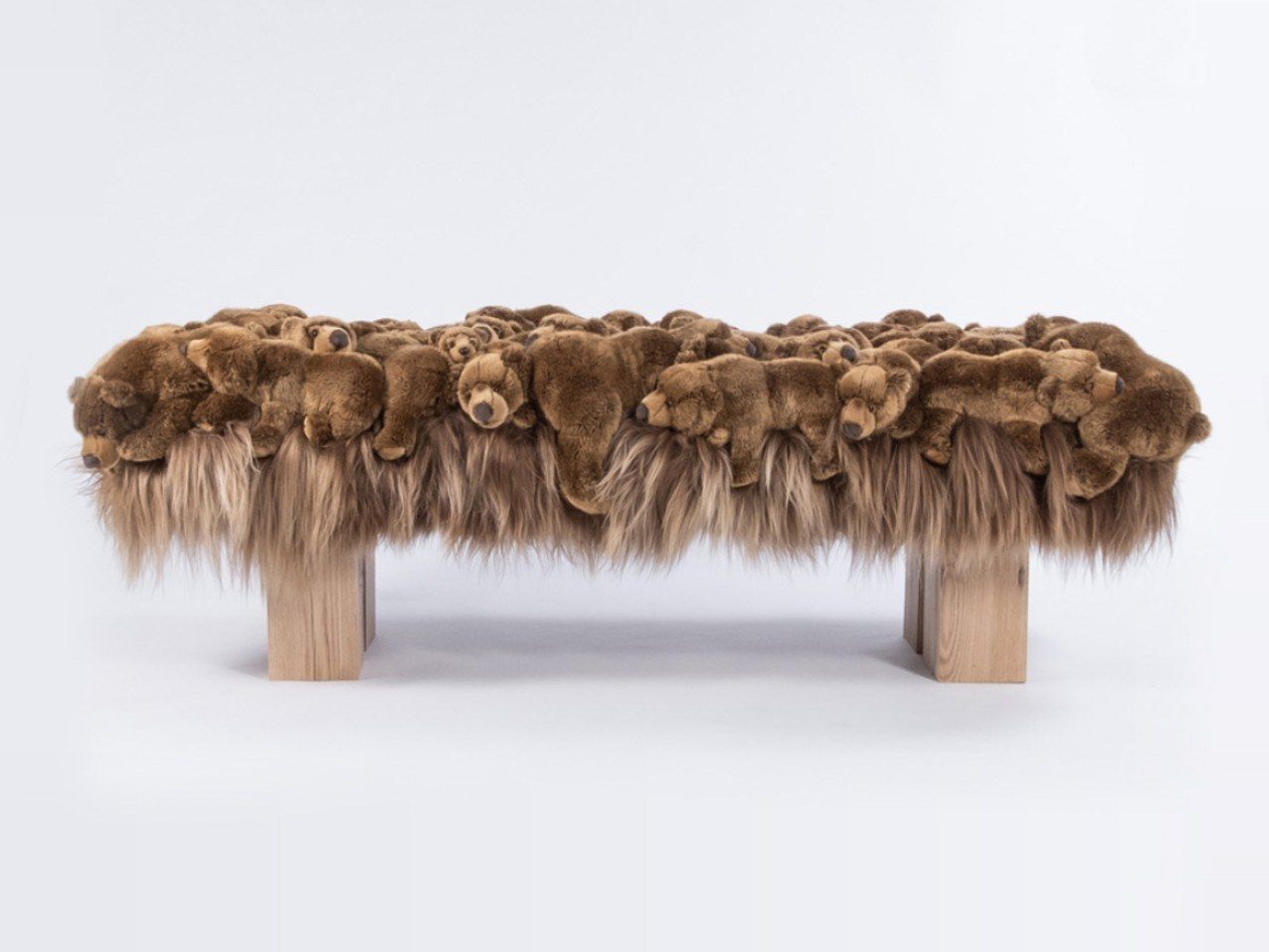 Мягкая скамейка из полиэстера APCOLLECTION Гризли ARCH-00149732 - Вид №2