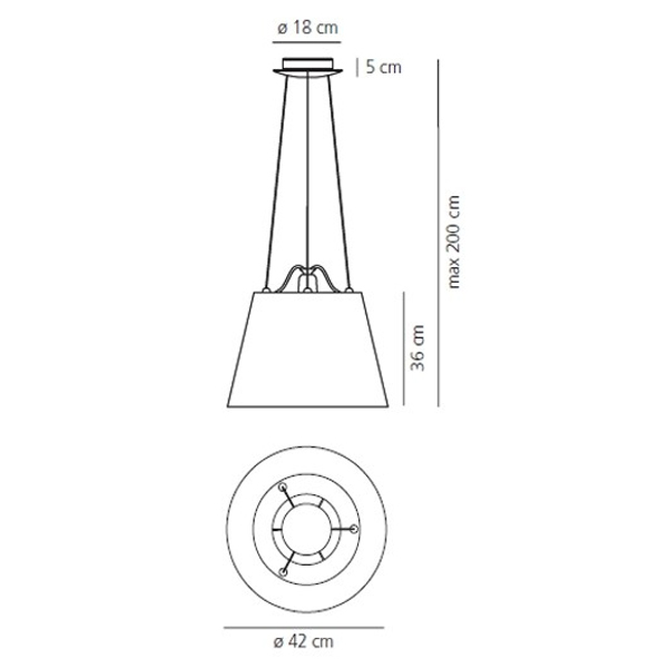 Подвесной светильник 0782010A+0780030A от Artemide ARTEMIDE ДИЗАЙНЕРСКИЕ 243329 Слоновая кость  - Вид №3