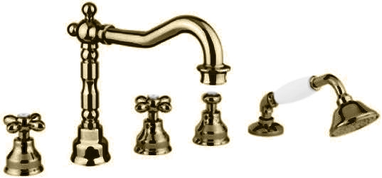 Смеситель MIGLIORE Princeton Plus ML.PRP-8080.DO для ванны/душа - золото  - Вид №1