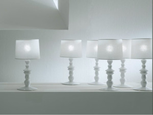 Керамическая настольная лампа