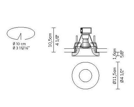 Встраиваемый светильник Fabbian D27F06 01 Lazar 62446 - Вид №2