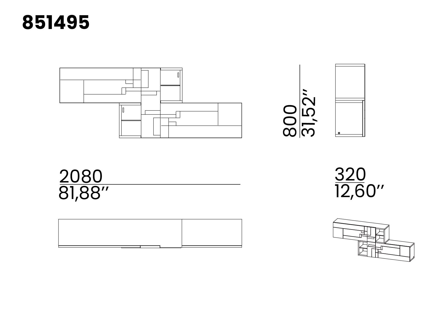 Деревянный навесной шкаф animovel Уэмбли ARCH-00111064 - Вид №6