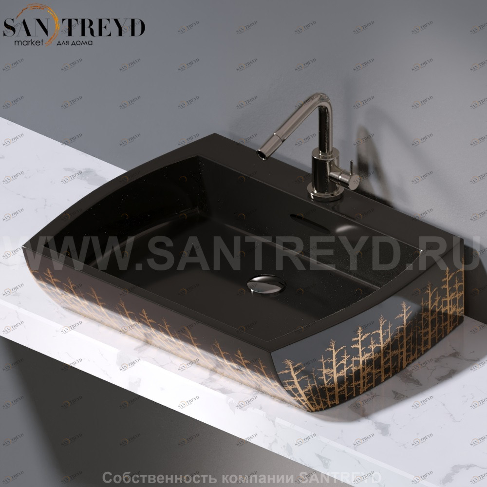 L282.406G Накладная раковина на столешницу  овальная A. e T. Italia SQUARE AeT ITALIA