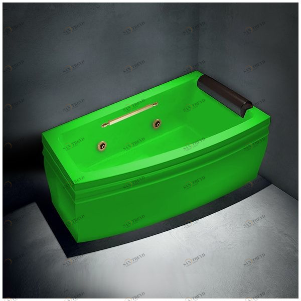 Ванна с гидромассажем зелёная с золотом Gruppo treesse Blanque 1690 DXSTDV1667ZEZ