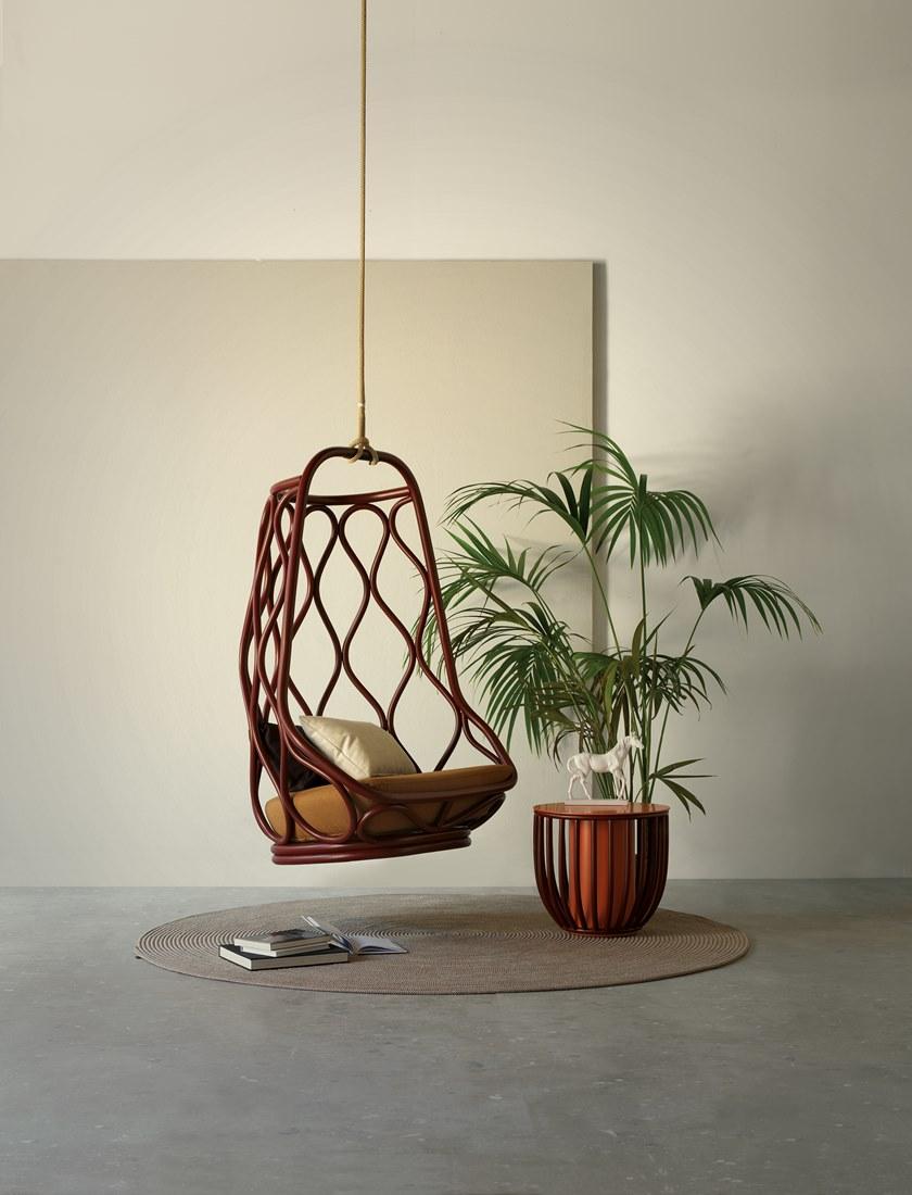 EXPORMIM Подвесное кресло-качалка из ротанга Nautica T060 - Вид №4