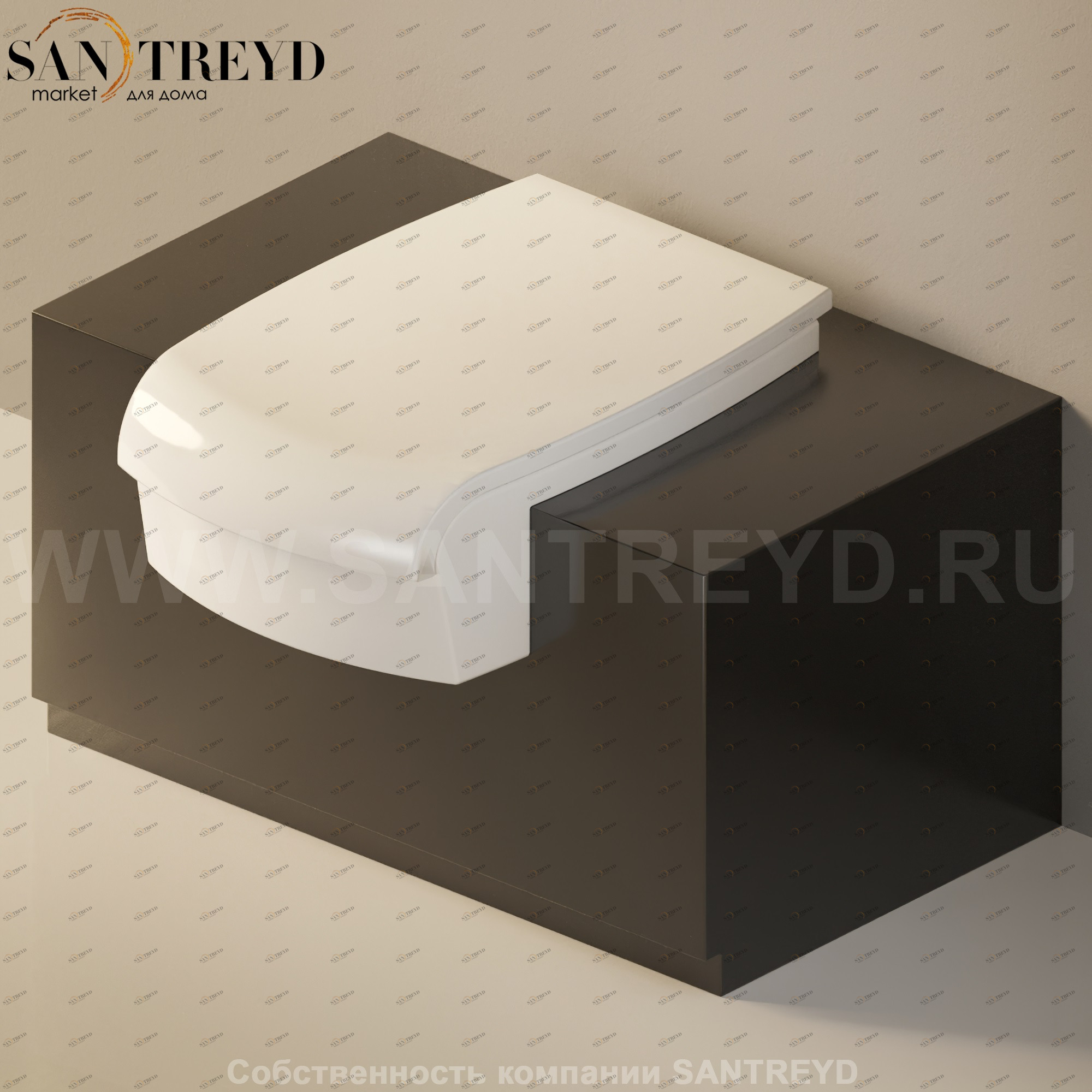 Flaminia UNA Консоль для унитаза или биде от 75 до 135 см черная UNA75WB.9017 Ceramica Flaminia UNA75WB9017