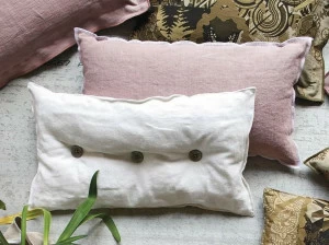 Gruppo Tomasella Однотонная прямоугольная подушка из ткани