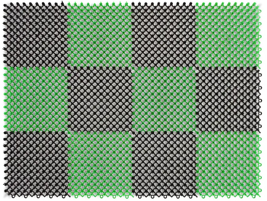 VORTEX Декоративный коврик Травка в шахматном стиле 42x56 см 87899383