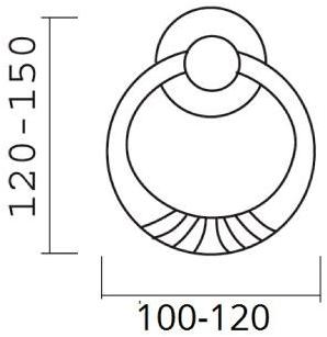 Pasini Дверной молоток из латуни Pireo 0910  - Вид №1