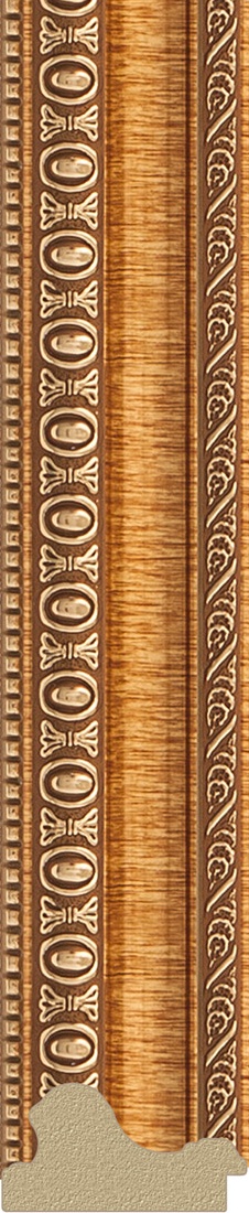 BY 3298 Зеркало в багетной раме - золотые бусы на бронзе 60 mm EVOFORM Definite - Вид №3