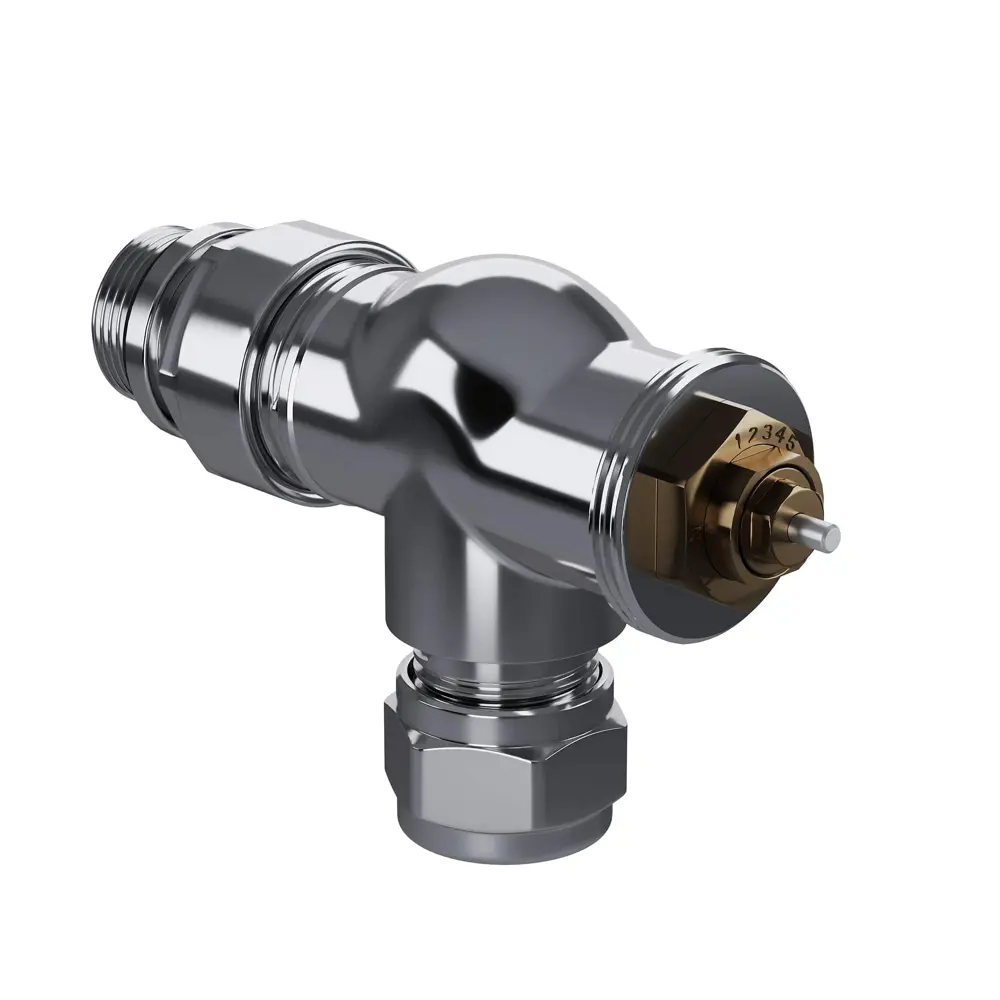 Термостатический комплект для радиатора осевой Royal Thermo Design Pro 1/2" латунь цвет хром 89423318 STLM-2143778  - Вид №2