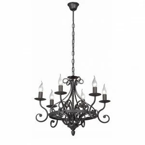 Подвесная люстра Vitaluce V1811-1/6 VITALUCE ДИЗАЙНЕРСКИЕ 328621 Черный