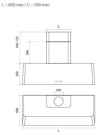 Ilve Настенный стальной кожух Nostalgie Ag60 Santreyd - Вид №2