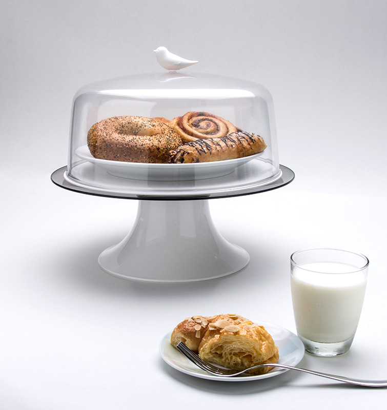 Тортовница белая Sparrow QUALY  00-3869536 Белый  - Вид №3