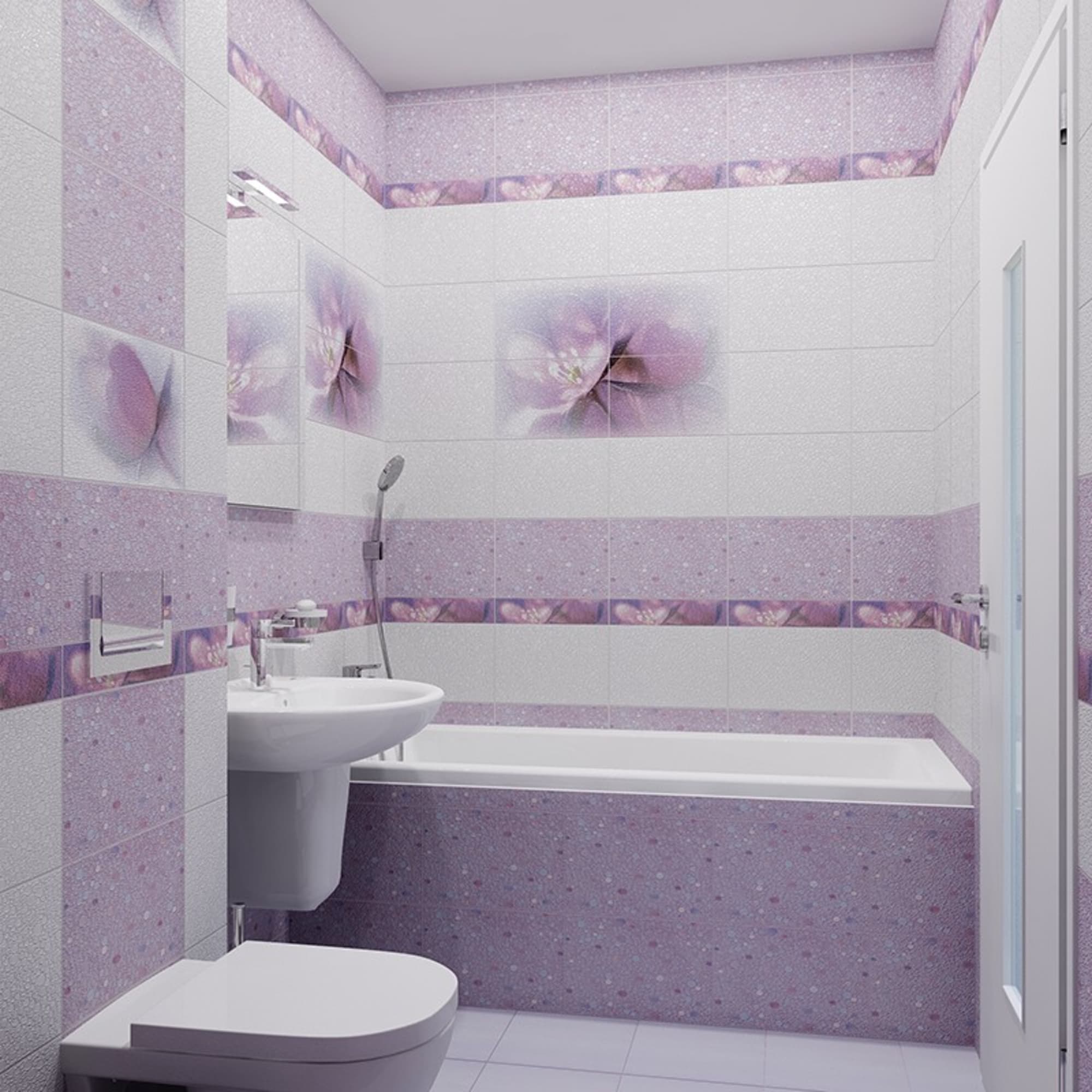 16295392 Декор « ВС7ЛЛ023» 36.4х24.9 см цвет фиолетовый Лила Santreyd  - Вид №4