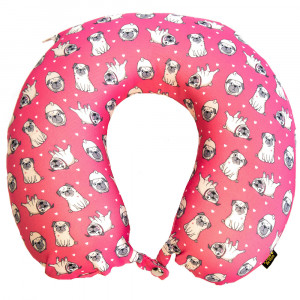 ПР0054084 Подголовник с эффектом памяти "Мопсы" Pride