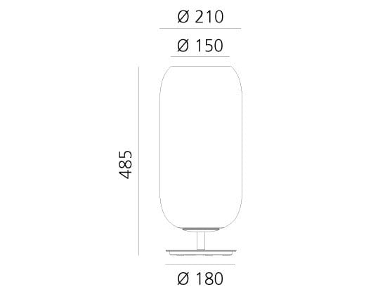 Светодиодная настольная лампа из дутого стекла Artemide Gople ARCH-00039061 - Вид №22