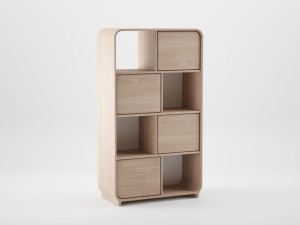 Книжный шкаф из массива дерева