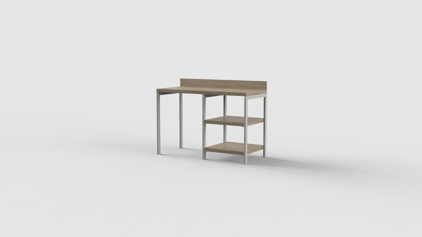 Прямоугольный стол с полками для контракта Mobilspazio ARCH-00076414 - Вид №46