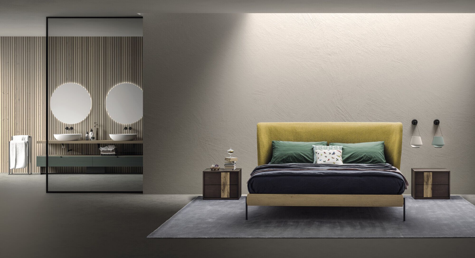 Двуспальная кровать с мягким изголовьем Devina Nais LEAF ARCH-00067826 - Вид №4