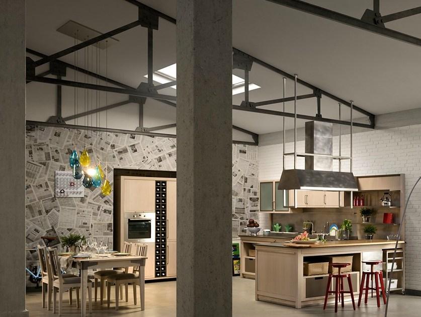 L'Ottocento Кухня из ясеня с островом Industrial chic sun-id-1448586 - Вид №1