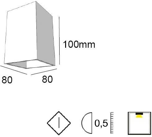 BEL-LIGHTING Прожектор потолочный алюминиевый светодиодный Cube 906. ec - 906.gu - Вид №3