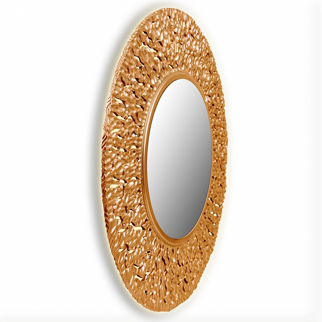 Зеркало круглое настенное бронза CORAL IN SHAPE CORAL 00-3860092 Бронза - Вид №1