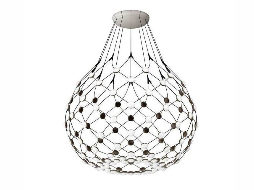 Светодиодный подвесной светильник из поликарбоната и стали LUCEPLAN сетка ARCH-00133003 - Вид №3