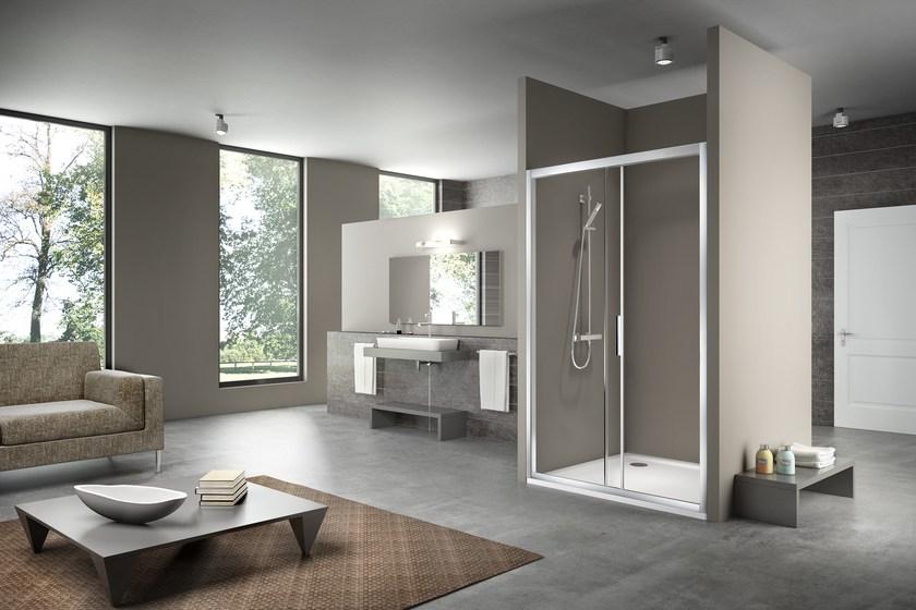 Duka Душевая ниша из алюминия и стекла Quadra – con profili verticali e orizzontali sun-id-1509018 - Вид №3