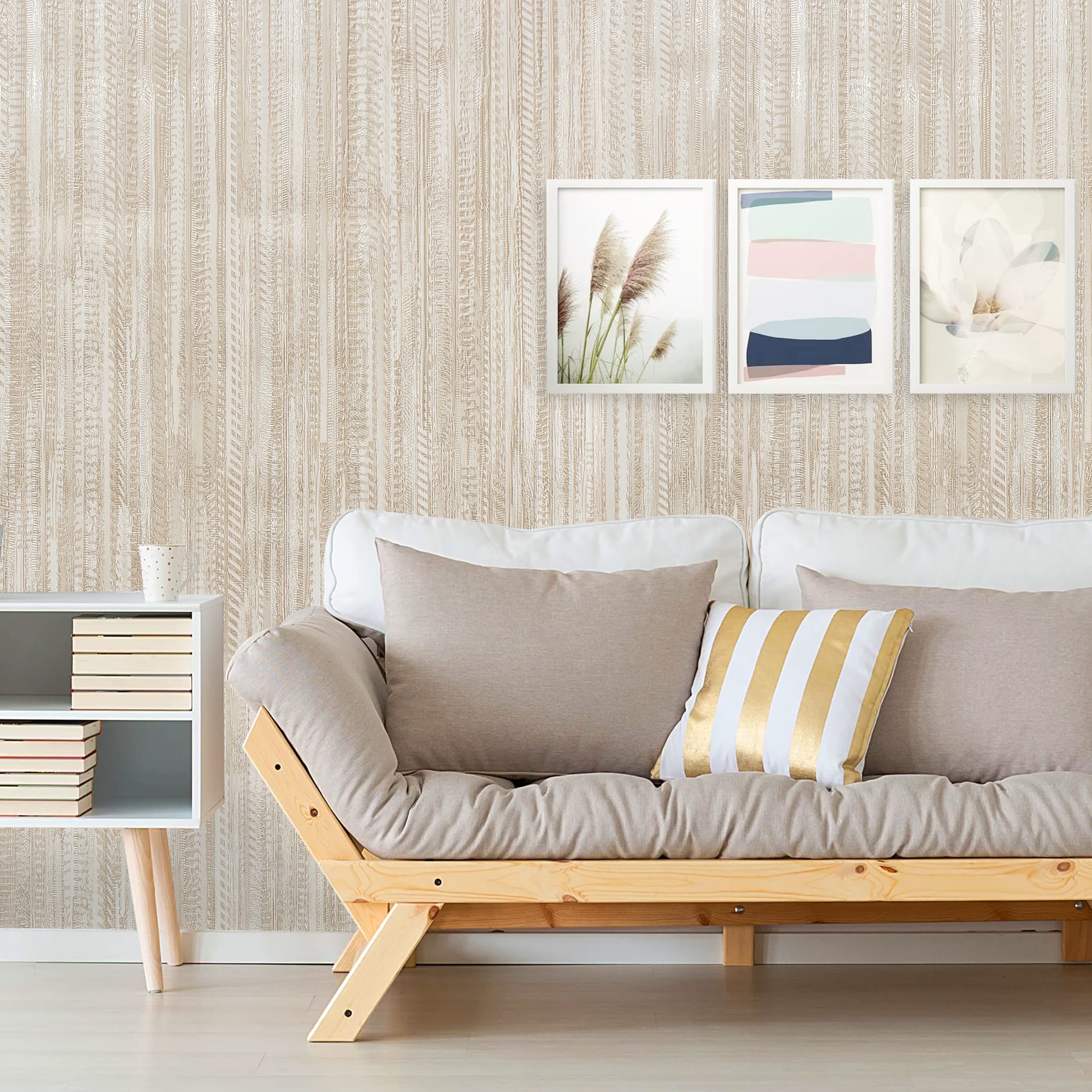 82938310 Обои бумажные 0.53 м 506-02 бежевые Фазан Santreyd  - Вид №3