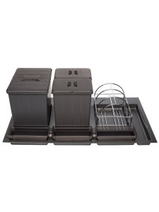 Система сортировки мусора Omega Duet 900/31/3 Anthracite NAVAKO