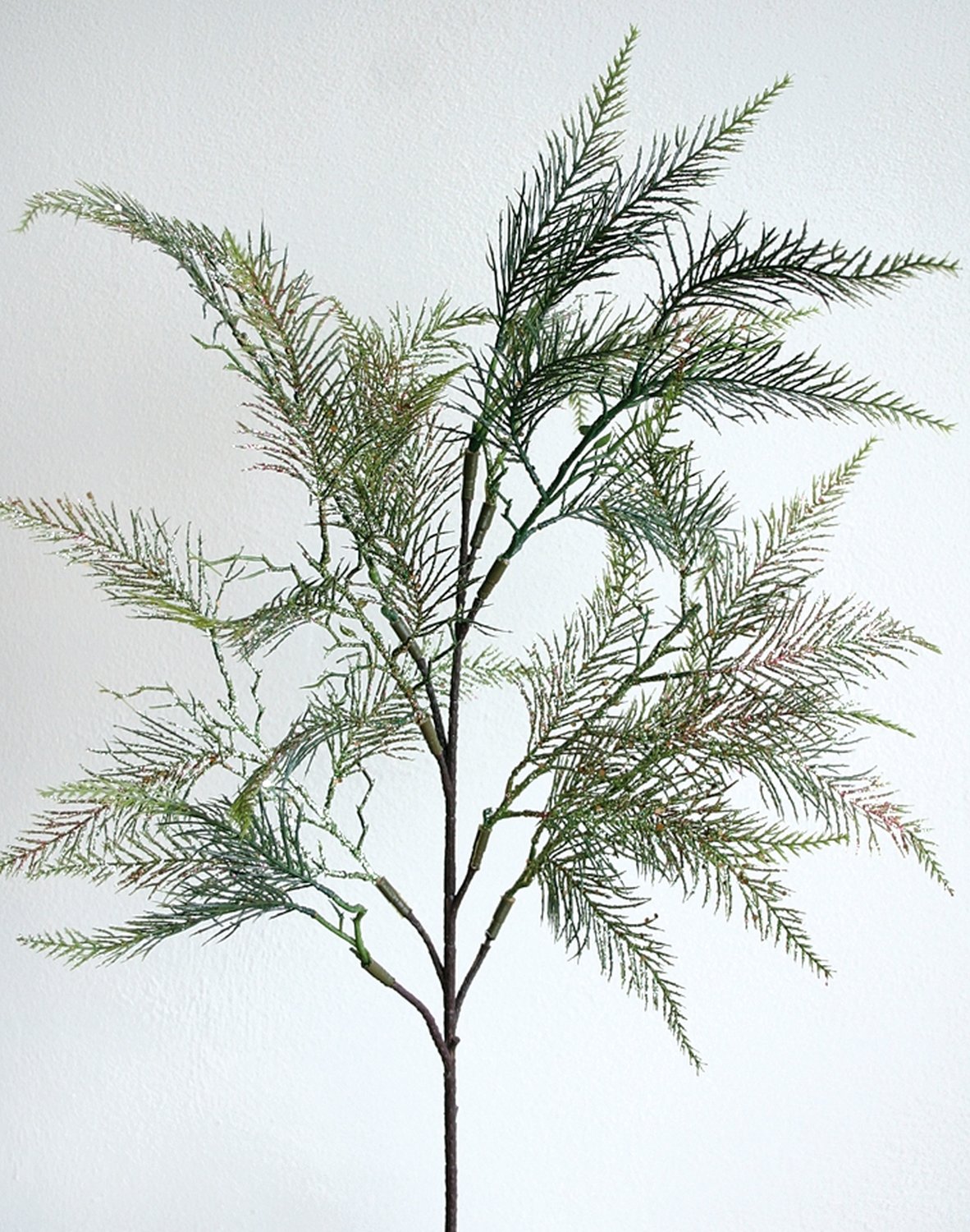 1741 819 a2 Искусственный стебель папоротника с глиттером, синтетический материал, 90 см, матовый зеленый H-andreas 