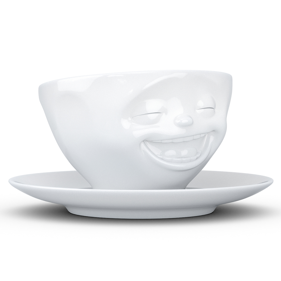 T01.47.01 Чайная пара tassen laughing 200 мл белая Tassen by FIFTYEIGHT PRODUCTS  - Вид №5