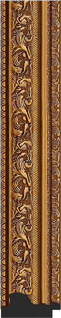 BY 3965 Зеркало в багетной раме - виньетка состаренное золото 56 mm EVOFORM Octagon - Вид №3