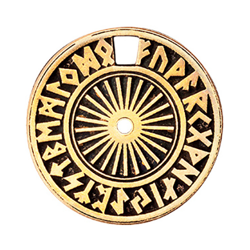 09078 Амулет защитный №1, латунь "Футарк" Giftman 