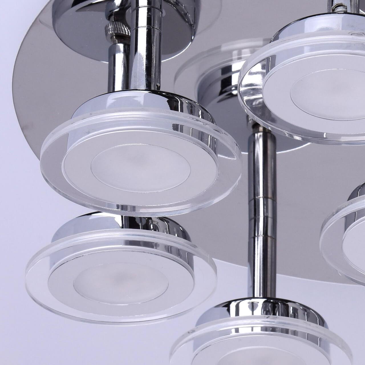 Спот потолочный светодиодный на 9 ламп хром "Граффити" 678010209 DE MARKT ГРАФФИТИ 00-3891829 Хром  - Вид №1