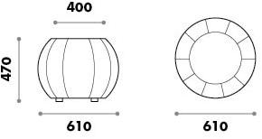 FIT INTERIORS Круглый пуф из экокожи sun-id-1361398 - Вид №3