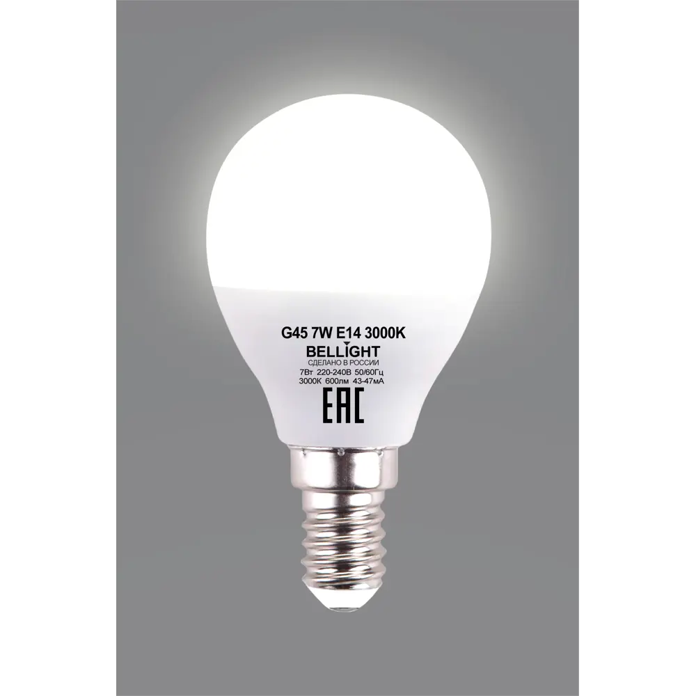 Светодиодная лампа BELLIGHT E14 7Вт теплый белый свет 86170871 STLM-0066660 - Вид №2