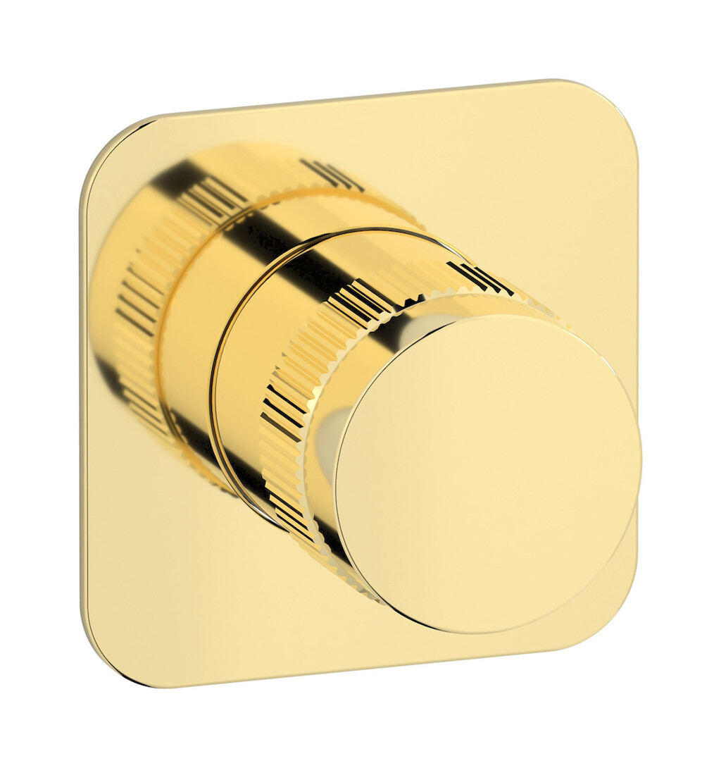 Комплект внешних частей настенного прогрессивного смесителя на 1 потребителя. WE ARE IB rx300ii Pale Gold Reflex