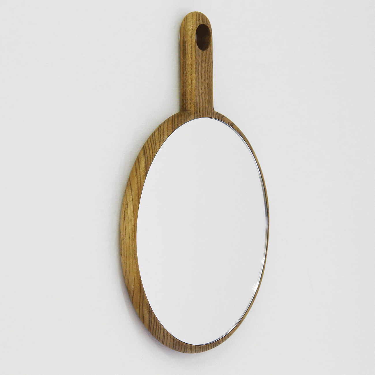 Зеркало настенное деревянное с ручкой Bosco BONESSI ДИЗАЙНЕРСКИЕ 193858 Бежевый  - Вид №2