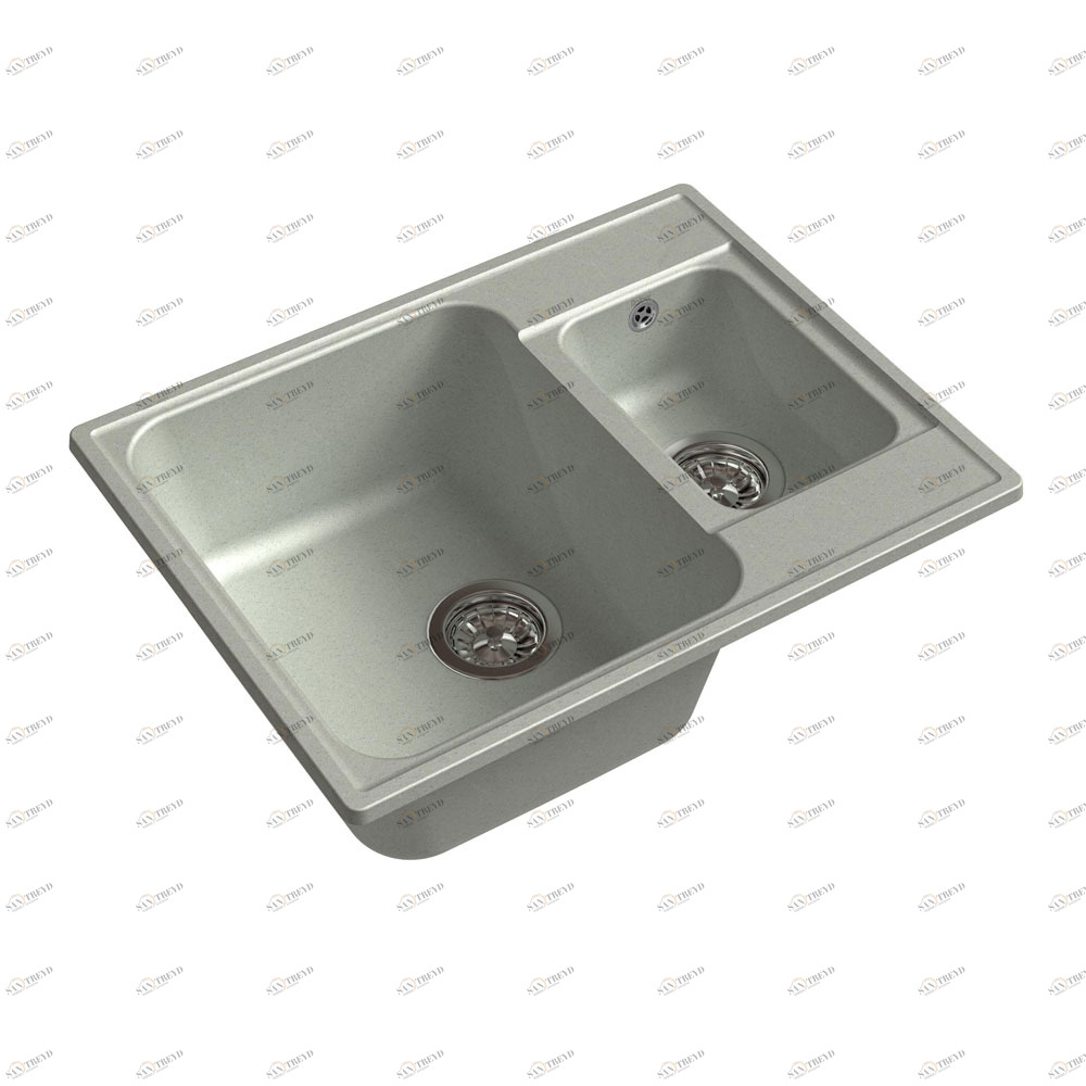 RQ233 бетон Мойка кухонная прямоугольная Raiber 