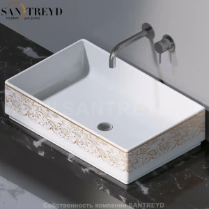 L620460G Накладная раковина на столешницу  прямоугольная A. e T. Italia Fly