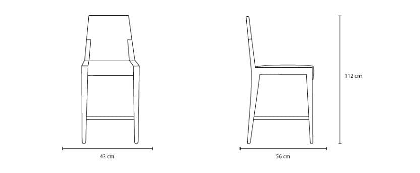 Высокий барный стул Tonon EUTHALIA ARCH-00034894 - Вид №2