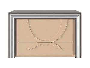 Деревянная прямоугольная тумбочка с ящиками