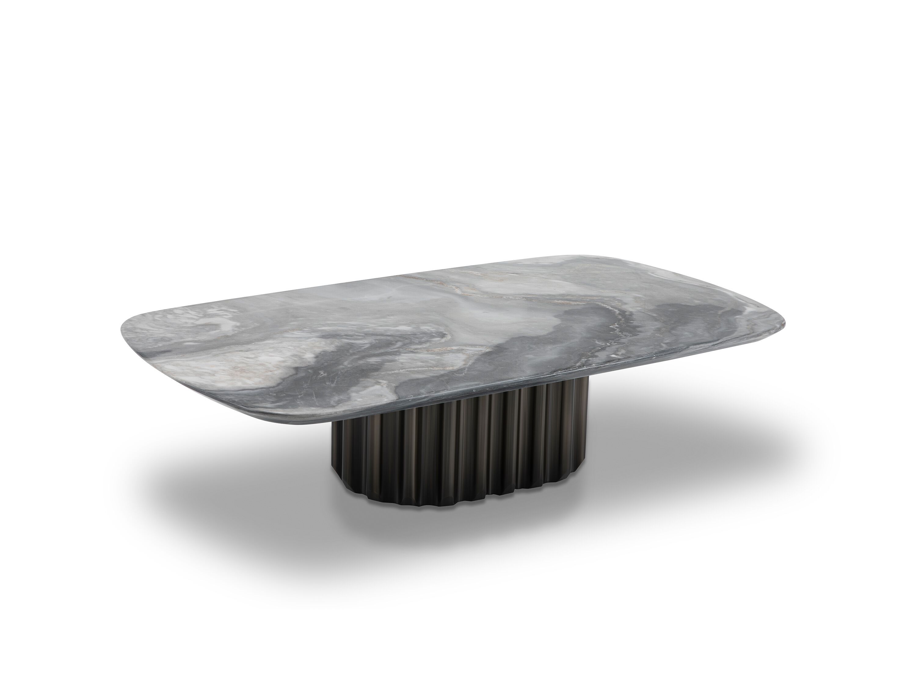 Прямоугольный журнальный столик из мрамора и нержавеющей стали CAMPO DE' FIORI ASCT656 ARCH-00103984 - Вид №1