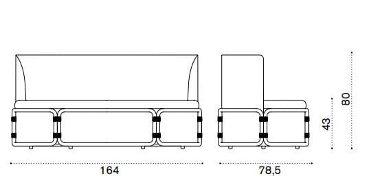2-местный тканевый диван Ethimo Rotin ARCH-00106757 - Вид №14