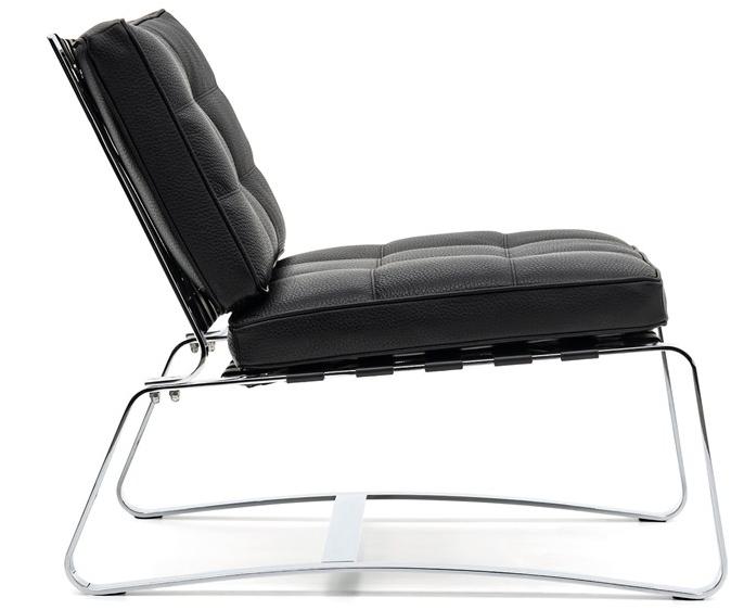 Minotti Стеганое кожаное кресло-санки sun-id-1351838 - Вид №2