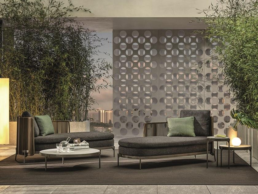 Minotti Садовая кушетка из мягкой ткани Tape cord outdoor sun-id-1397071 - Вид №3